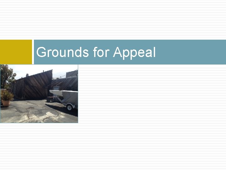 Grounds for Appeal 