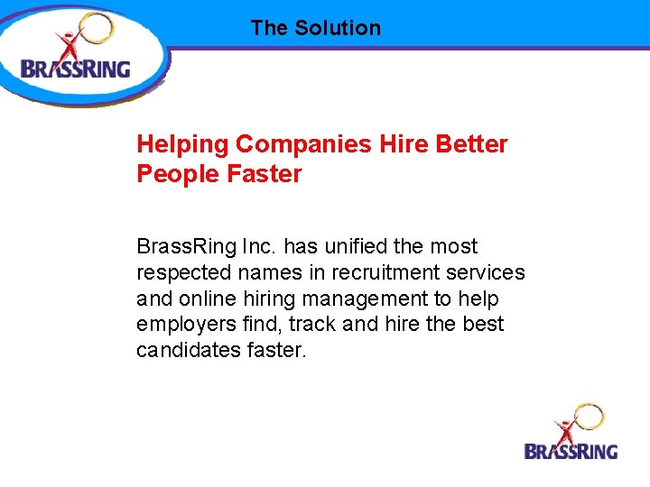 The Solution Helping Companies Hire Better People Faster Brass. Ring Inc. has unified the