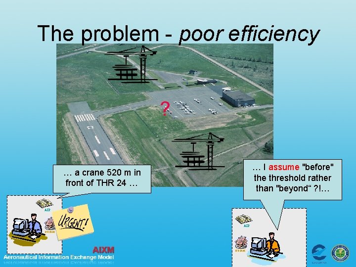 The problem - poor efficiency ? … I assume "before" the threshold rather than