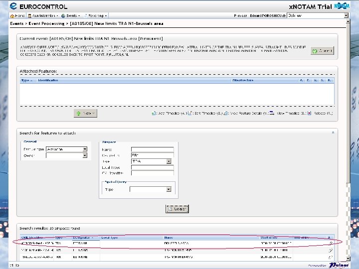EUROCONTROL x. NOTAM Trial 