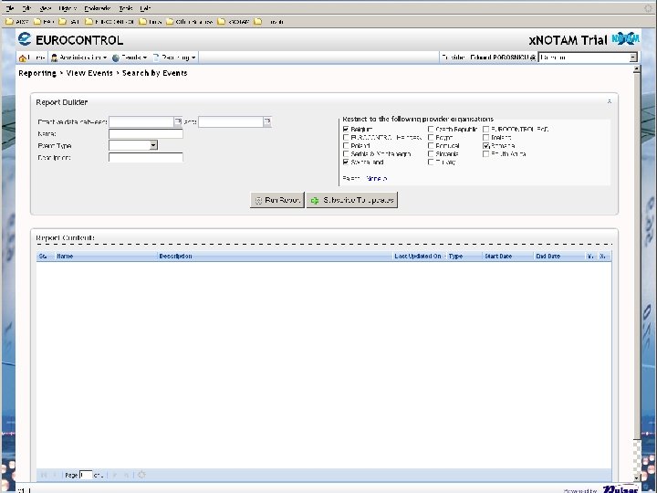 EUROCONTROL x. NOTAM Trial 