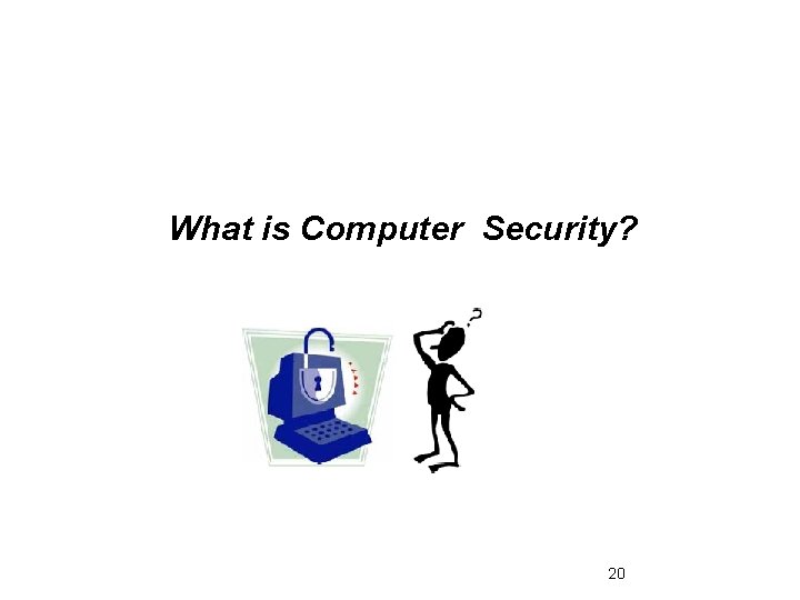 What is Computer Security? 20 