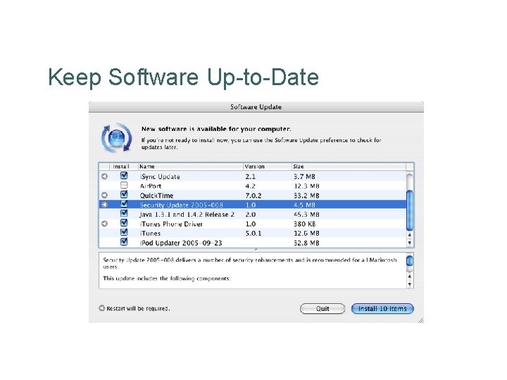 Keep Software Up-to-Date 