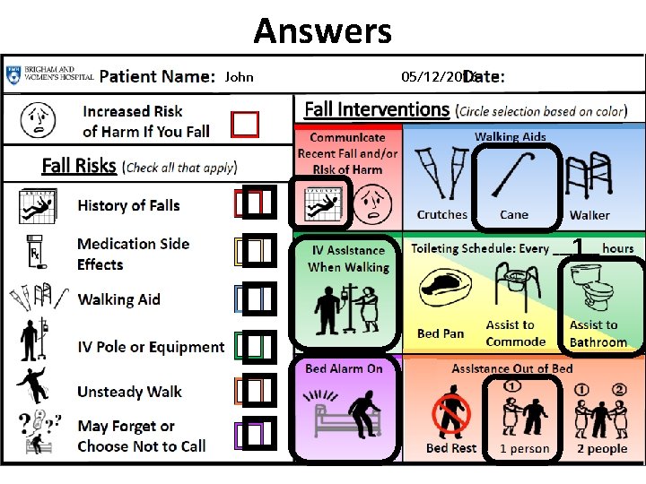 Answers John � � � 05/12/2016 1 