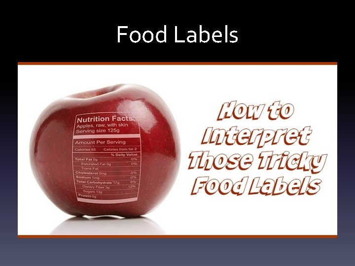 Food Labels 