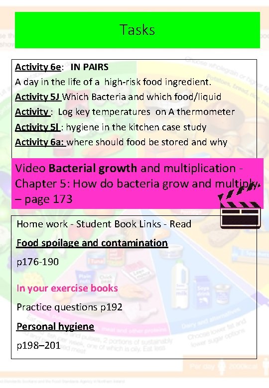 Tasks Activity 6 e: IN PAIRS A day in the life of a high-risk