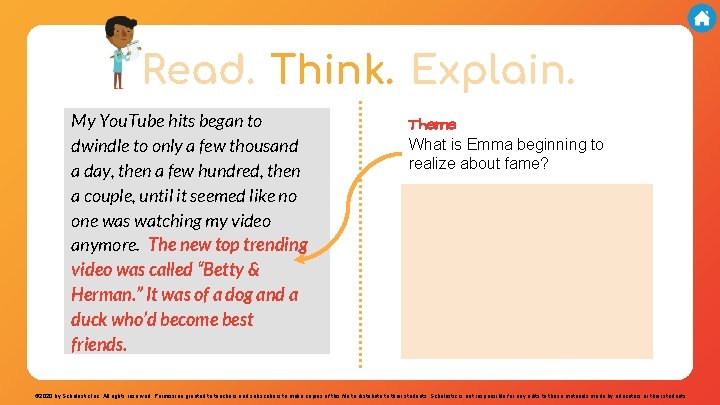 Read. Think. Explain. My You. Tube hits began to dwindle to only a few