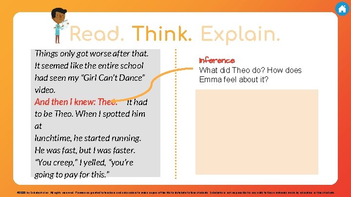 Read. Think. Explain. Things only got worse after that. It seemed like the entire