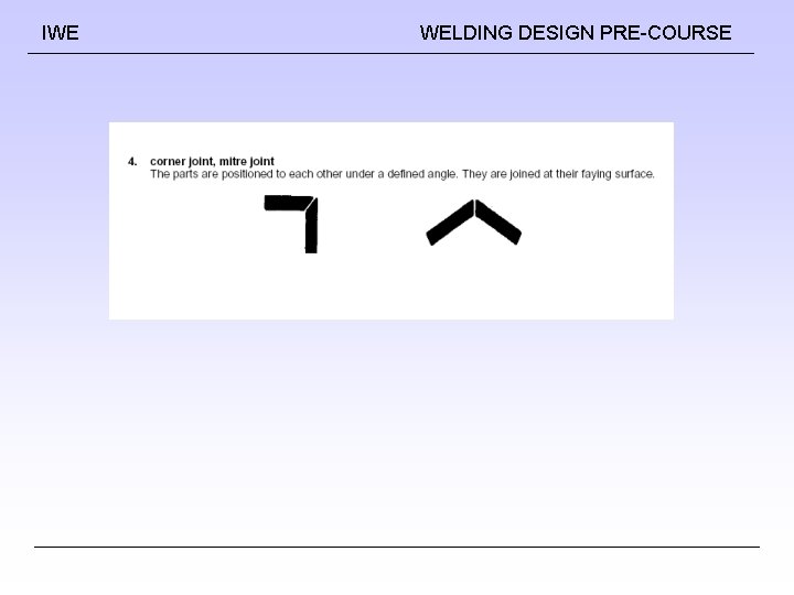 IWE WELDING DESIGN PRE-COURSE 