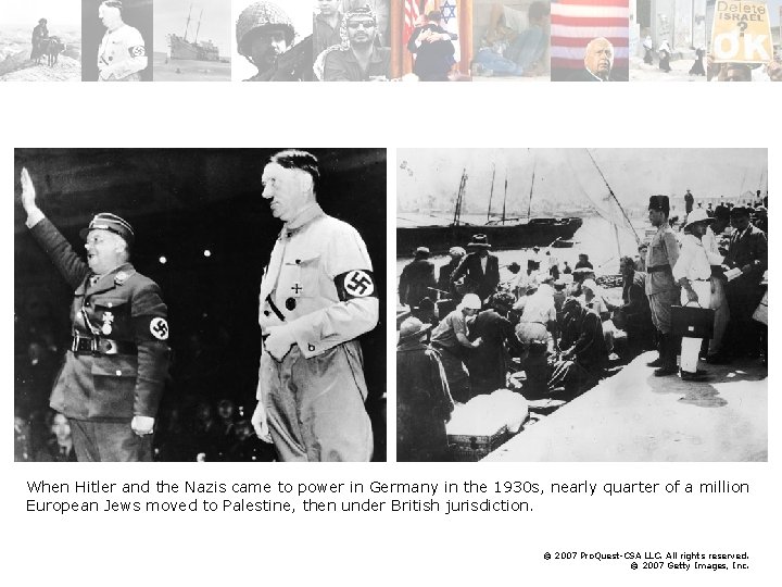 When Hitler and the Nazis came to power in Germany in the 1930 s,
