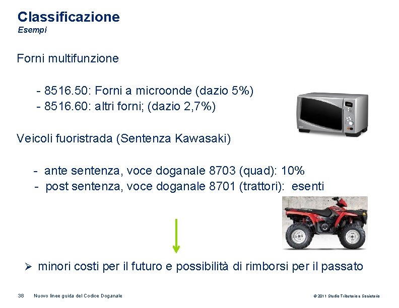 Classificazione Esempi Forni multifunzione - 8516. 50: Forni a microonde (dazio 5%) - 8516.