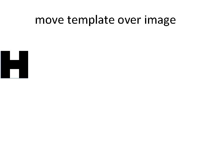 move template over image 