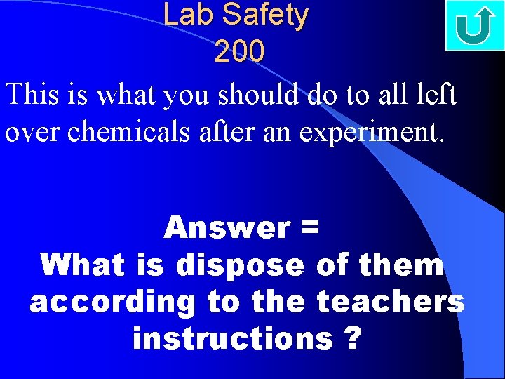 Lab Safety 200 This is what you should do to all left over chemicals