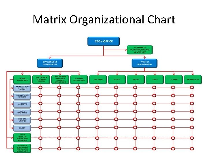 Matrix Organizational Chart 