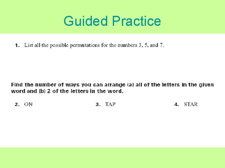 Guided Practice 