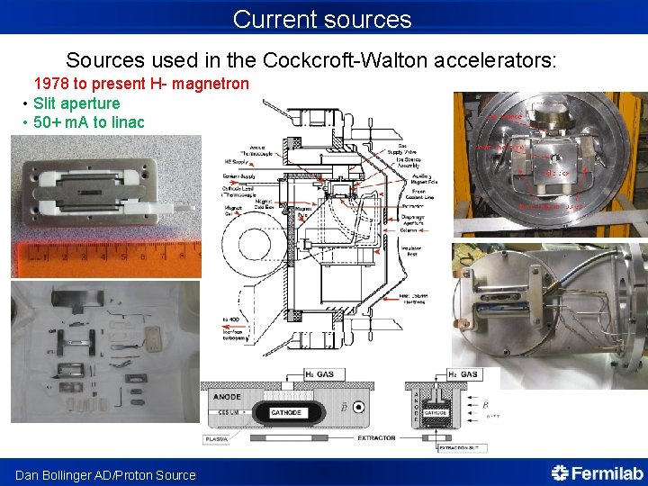 Current sources Sources used in the Cockcroft-Walton accelerators: 1978 to present H- magnetron •