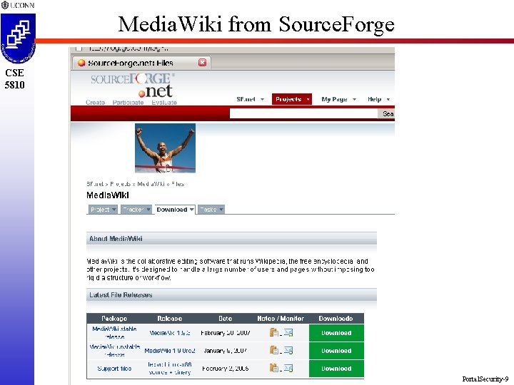 Media. Wiki from Source. Forge CSE 5810 Portal. Security-9 