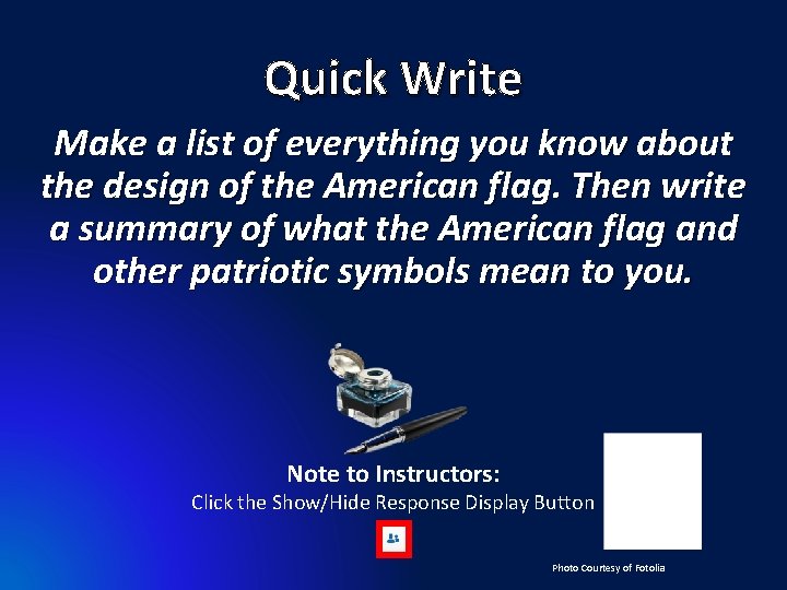Quick Write Make a list of everything you know about the design of the