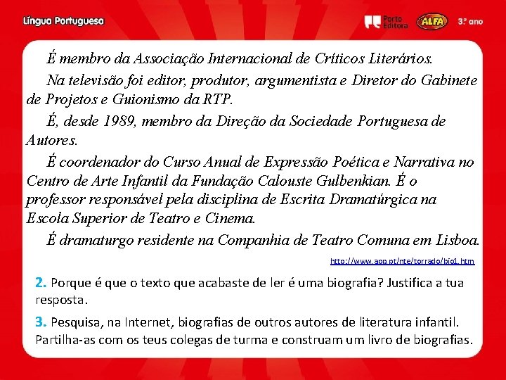 É membro da Associação Internacional de Críticos Literários. Na televisão foi editor, produtor, argumentista