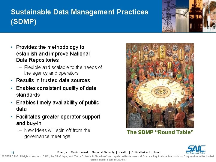 Sustainable Data Management Practices (SDMP) • Provides the methodology to establish and improve National