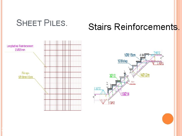 SHEET PILES. 39 Stairs Reinforcements. 
