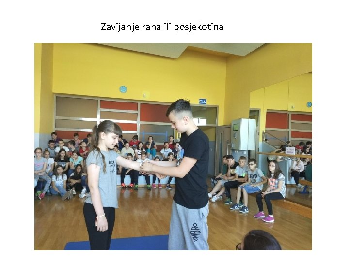 Zavijanje rana ili posjekotina 