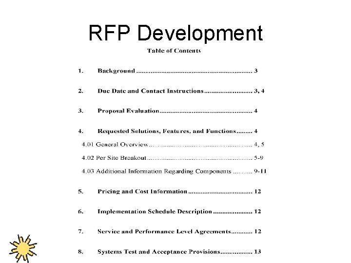 RFP Development 