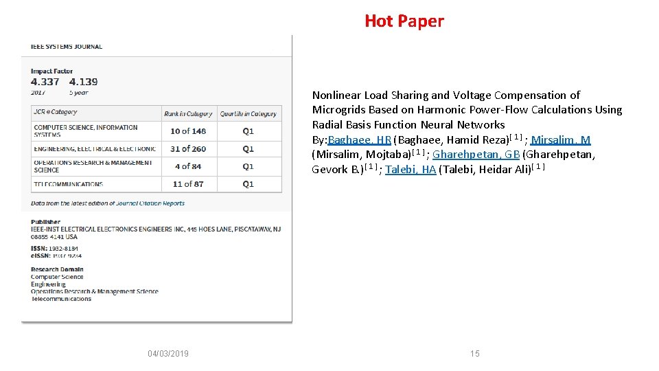 Hot Paper Nonlinear Load Sharing and Voltage Compensation of Microgrids Based on Harmonic Power-Flow