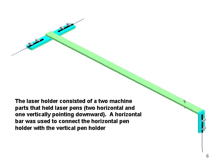The laser holder consisted of a two machine parts that held laser pens (two