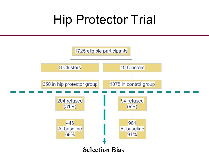 Hip Protector Trial Selection Bias 