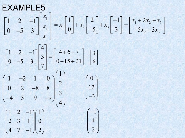 EXAMPLE 5 