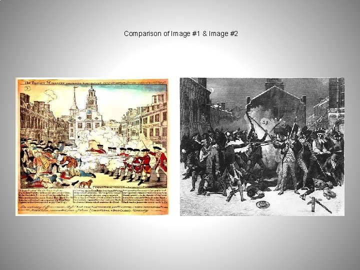 Comparison of Image #1 & Image #2 