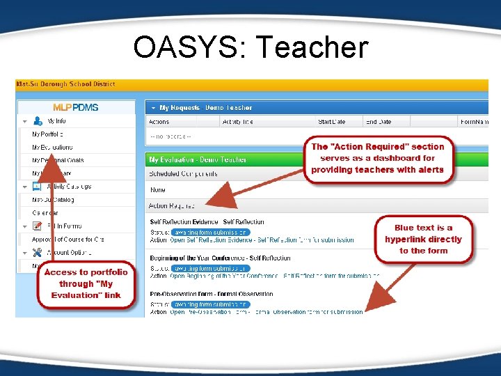 OASYS: Teacher 
