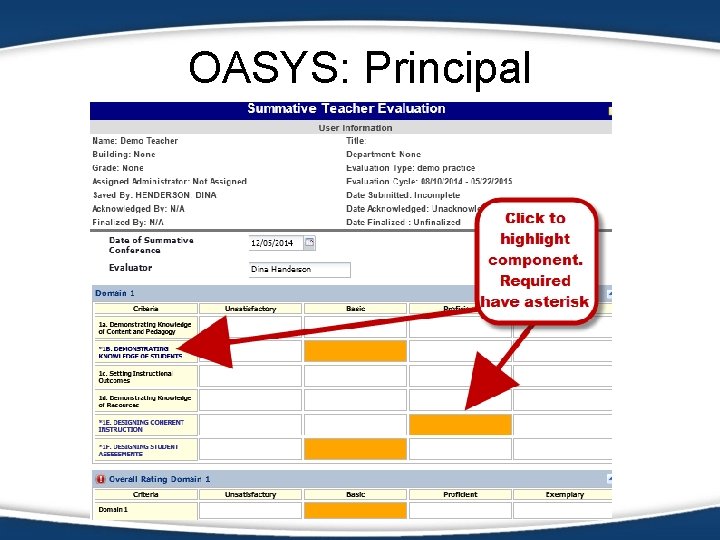 OASYS: Principal 