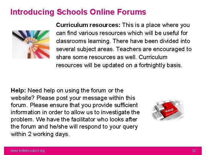 Introducing Schools Online Forums Curriculum resources: This is a place where you can find