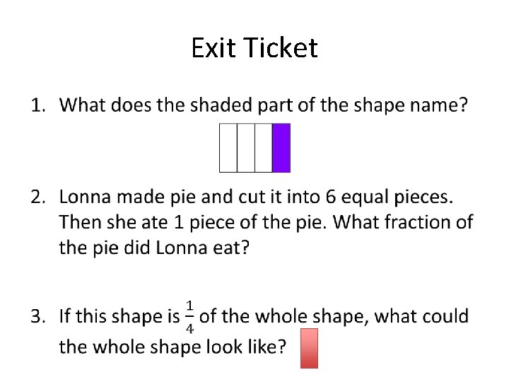 Exit Ticket • 