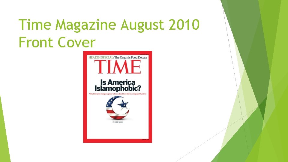 Time Magazine August 2010 Front Cover 