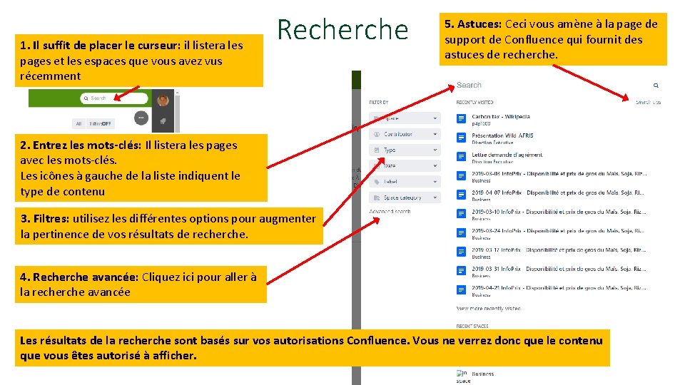1. Il suffit de placer le curseur: il listera les pages et les espaces