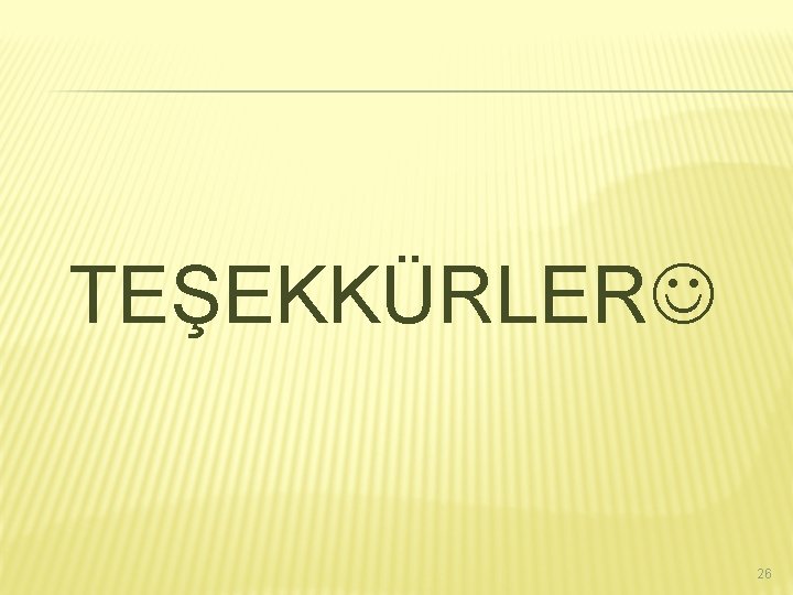 TEŞEKKÜRLER 26 