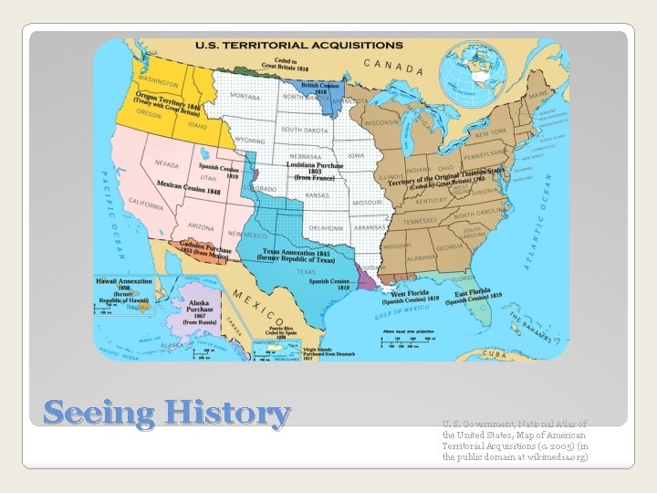Seeing History U. S. Government, National Atlas of the United States, Map of American