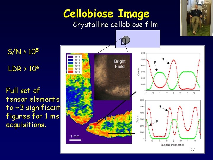 Cellobiose Image Crystalline cellobiose film S/N > 105 LDR > 106 Full set of