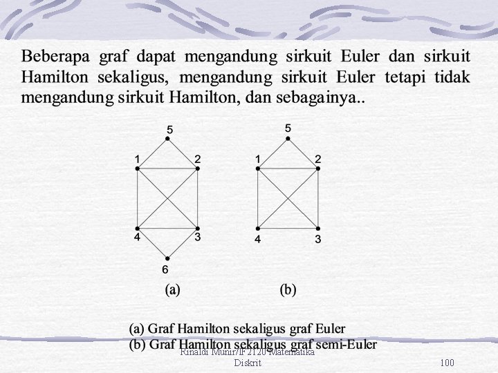 Rinaldi Munir/IF 2120 Matematika Diskrit 100 