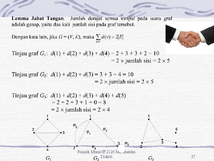 Rinaldi Munir/IF 2120 Matematika Diskrit 27 