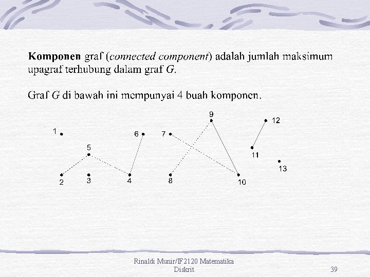 Rinaldi Munir/IF 2120 Matematika Diskrit 39 
