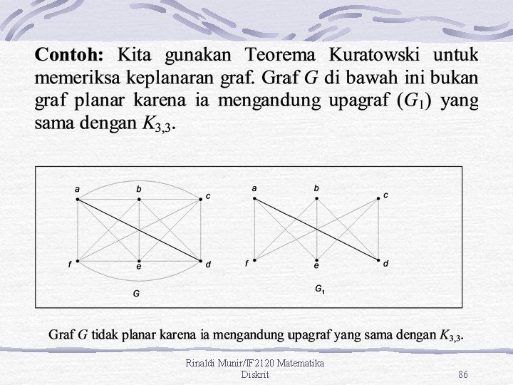 Rinaldi Munir/IF 2120 Matematika Diskrit 86 