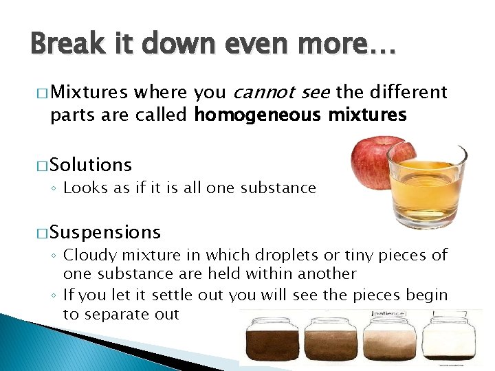 Break it down even more… where you cannot see the different parts are called