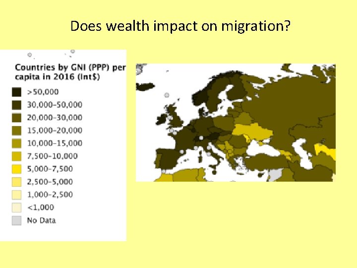 Does wealth impact on migration? 