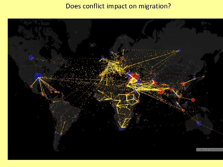Does conflict impact on migration? 