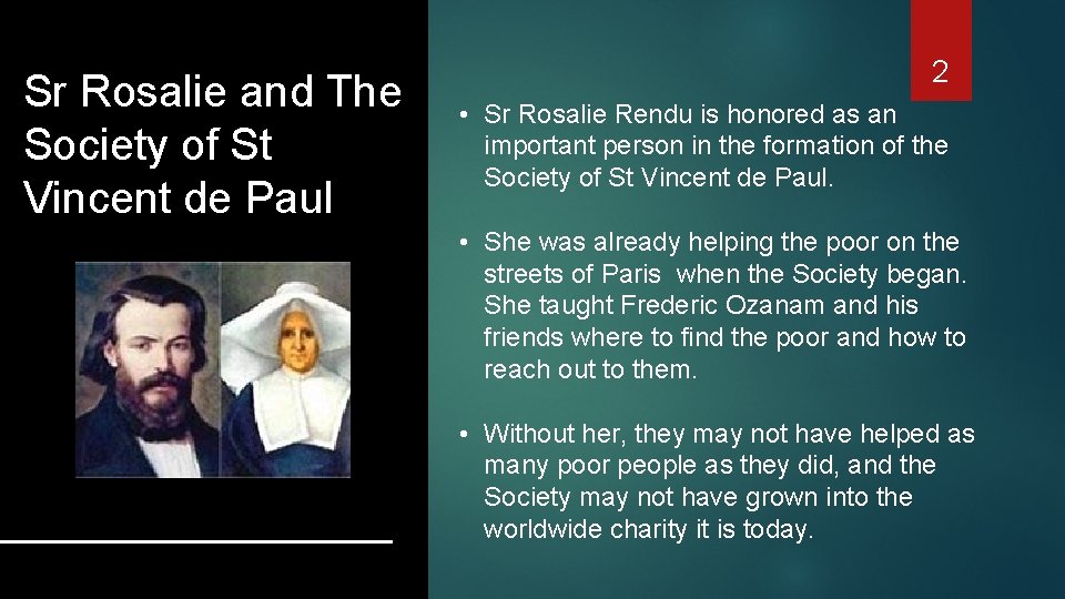 Sr Rosalie and The Society of St Vincent de Paul 2 • Sr Rosalie