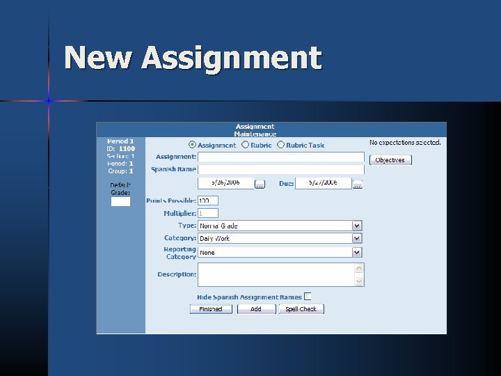 New Assignment 